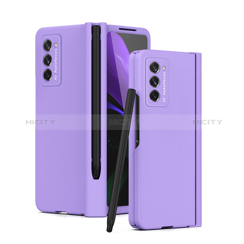 Coque Plastique Mat Protection Integrale 360 Degres Avant et Arriere Etui Housse P02 pour Samsung Galaxy Z Fold2 5G Plus