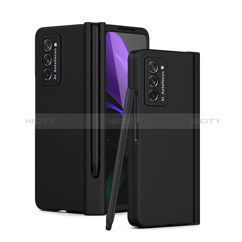 Coque Plastique Mat Protection Integrale 360 Degres Avant et Arriere Etui Housse P02 pour Samsung Galaxy Z Fold2 5G Plus