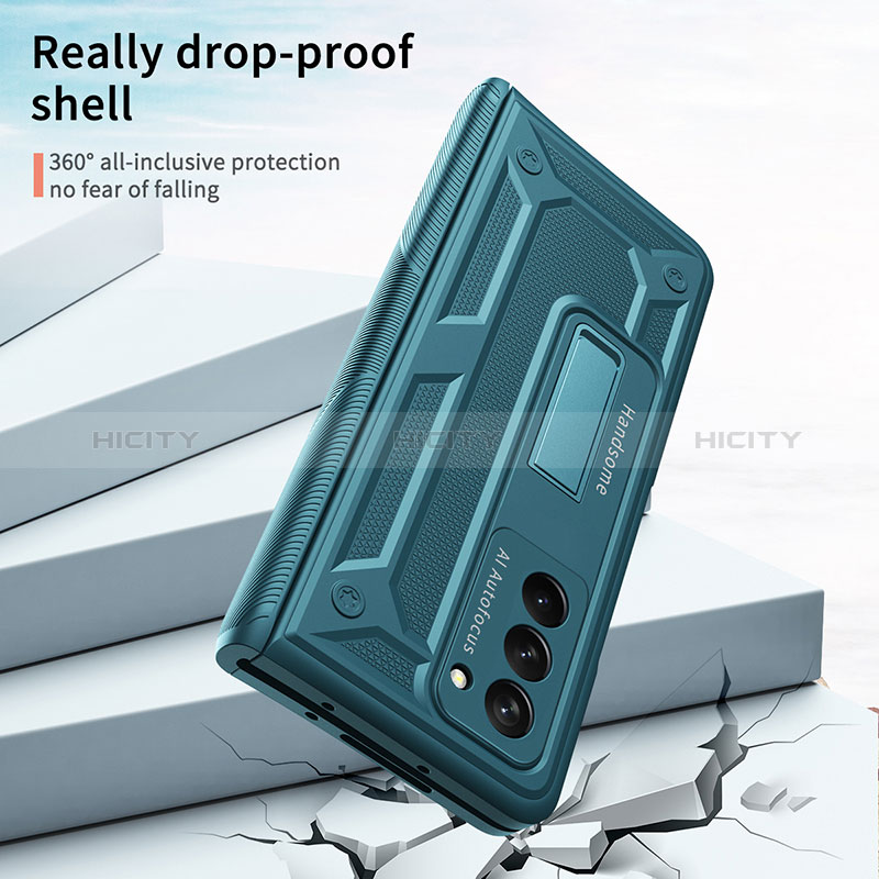 Coque Plastique Mat Protection Integrale 360 Degres Avant et Arriere Etui Housse P06 pour Samsung Galaxy Z Fold2 5G Plus