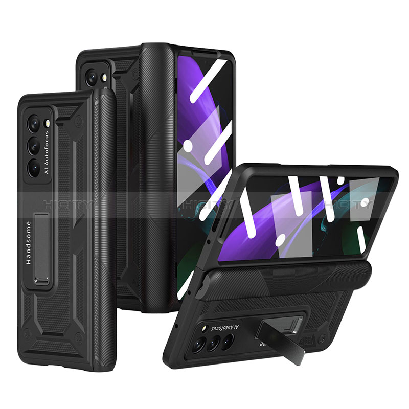 Coque Plastique Mat Protection Integrale 360 Degres Avant et Arriere Etui Housse P06 pour Samsung Galaxy Z Fold2 5G Plus