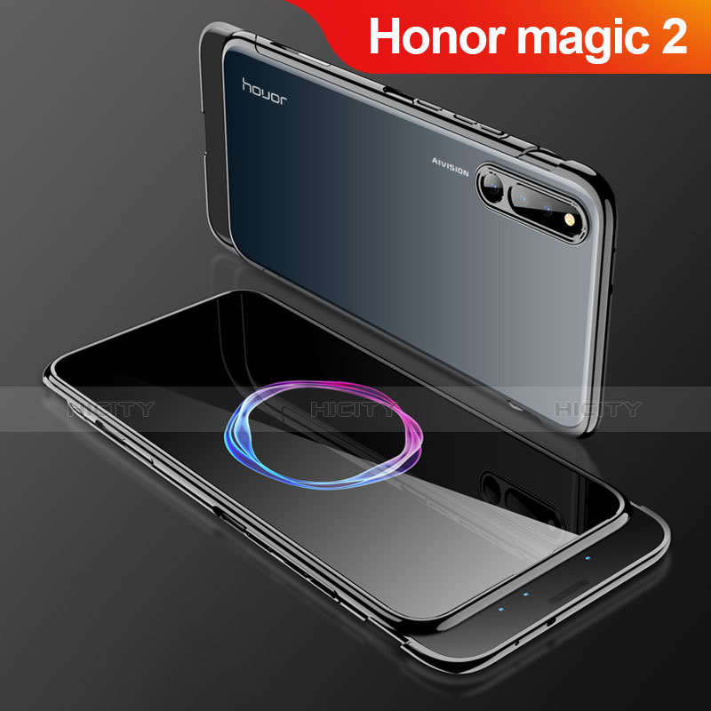 Coque Plastique Mat Protection Integrale 360 Degres Avant et Arriere Etui Housse pour Huawei Honor Magic 2 Noir Plus