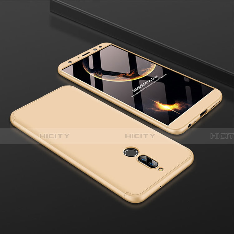 Coque Plastique Mat Protection Integrale 360 Degres Avant et Arriere Etui Housse pour Huawei Mate 10 Lite Or Plus