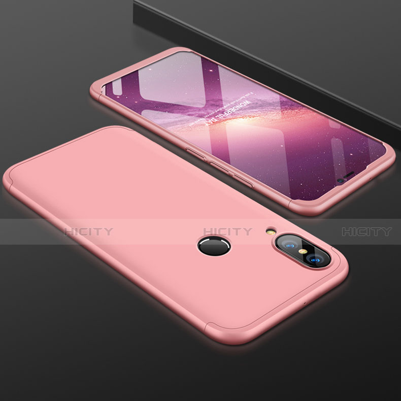 Coque Plastique Mat Protection Integrale 360 Degres Avant et Arriere Etui Housse pour Huawei Nova 3e Or Rose Plus