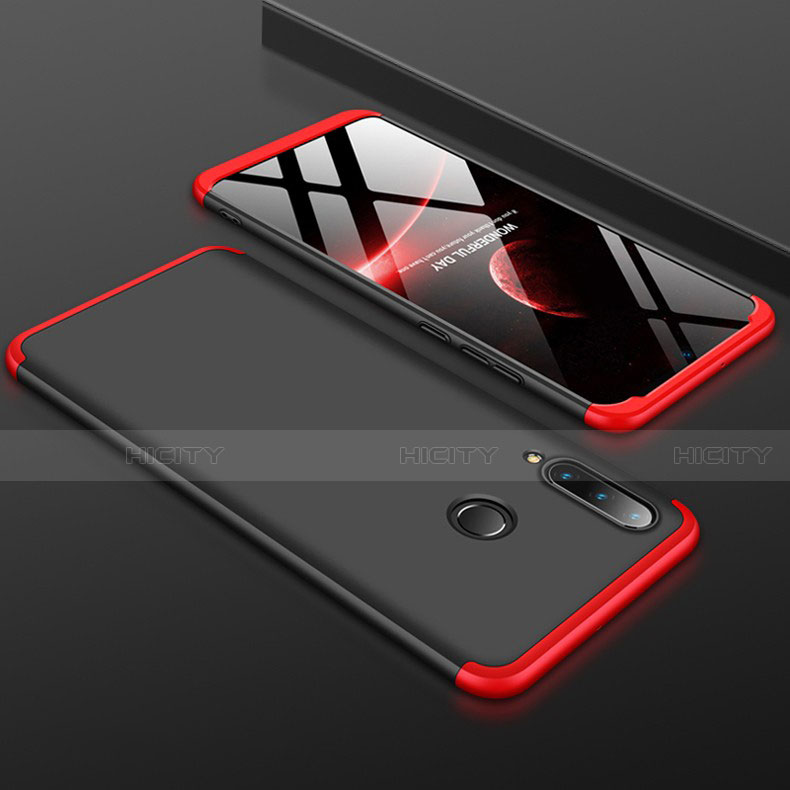 Coque Plastique Mat Protection Integrale 360 Degres Avant et Arriere Etui Housse pour Huawei Nova 4e Rouge et Noir Plus