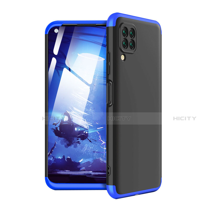 Coque Plastique Mat Protection Integrale 360 Degres Avant et Arriere Etui Housse pour Huawei Nova 6 SE Bleu et Noir Plus