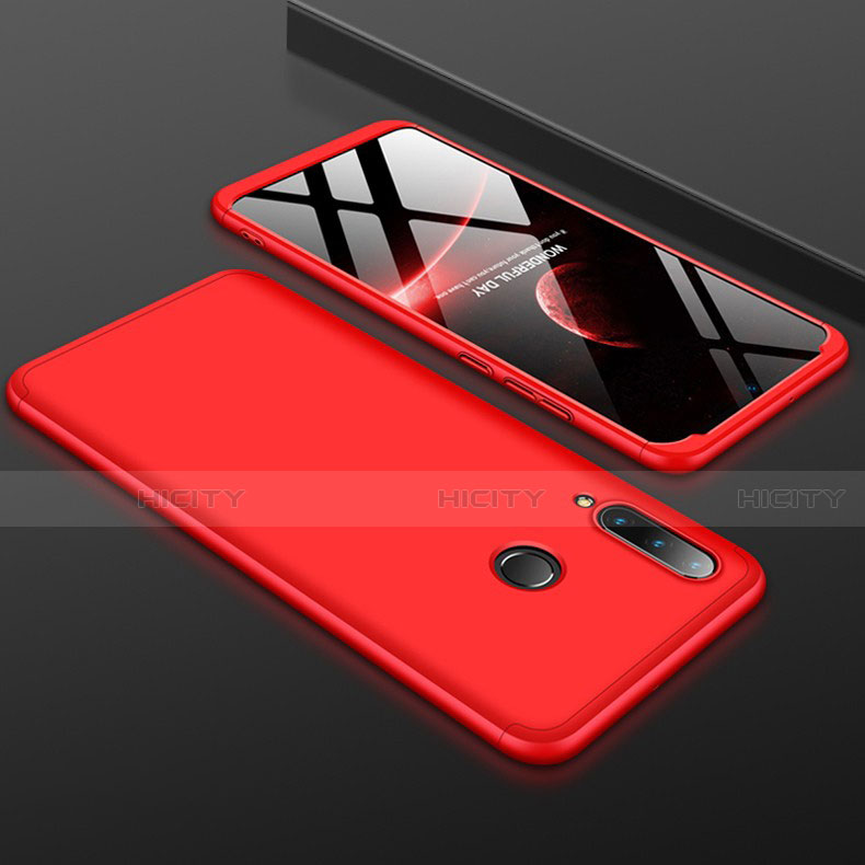 Coque Plastique Mat Protection Integrale 360 Degres Avant et Arriere Etui Housse pour Huawei P30 Lite New Edition Rouge Plus