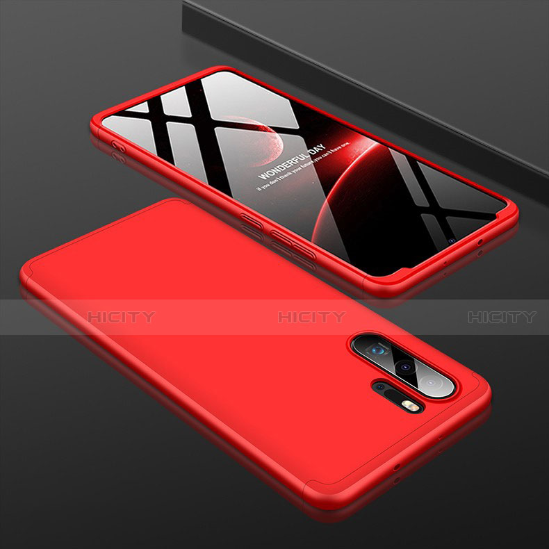 Coque Plastique Mat Protection Integrale 360 Degres Avant et Arriere Etui Housse pour Huawei P30 Pro Rouge Plus