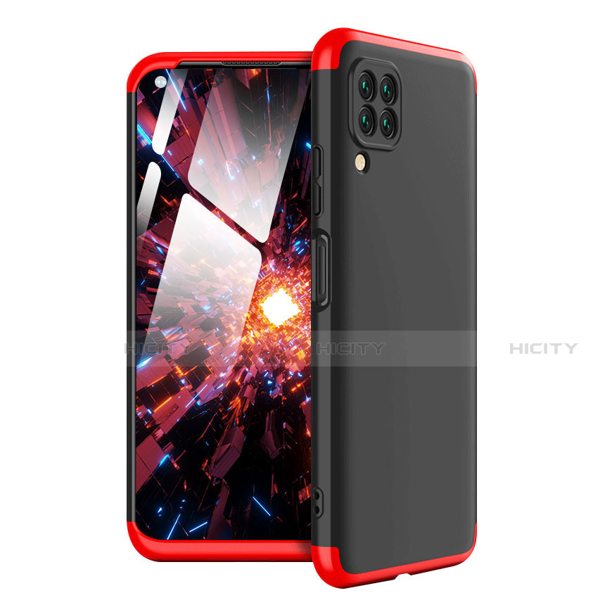 Coque Plastique Mat Protection Integrale 360 Degres Avant et Arriere Etui Housse pour Huawei P40 Lite Rouge et Noir Plus