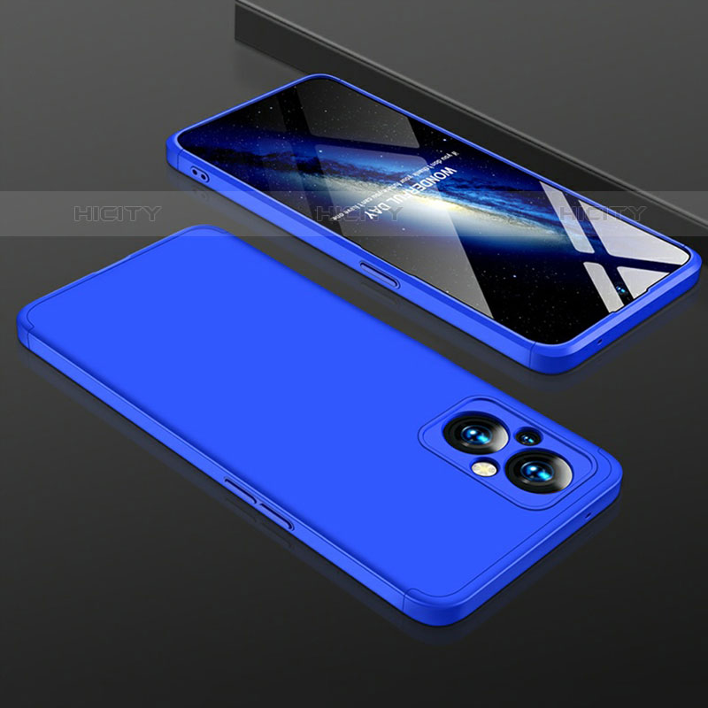 Coque Plastique Mat Protection Integrale 360 Degres Avant et Arriere Etui Housse pour OnePlus Nord N20 5G Bleu Plus