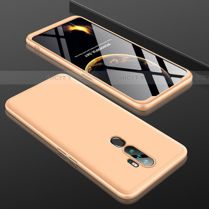 Coque Plastique Mat Protection Integrale 360 Degres Avant et Arriere Etui Housse pour Oppo A11 Or Plus