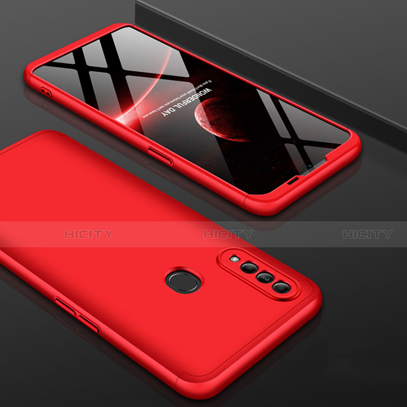 Coque Plastique Mat Protection Integrale 360 Degres Avant et Arriere Etui Housse pour Oppo A31 Rouge Plus