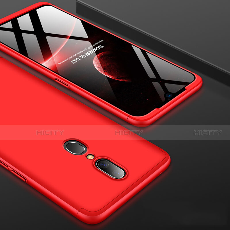 Coque Plastique Mat Protection Integrale 360 Degres Avant et Arriere Etui Housse pour Oppo A9 Rouge Plus