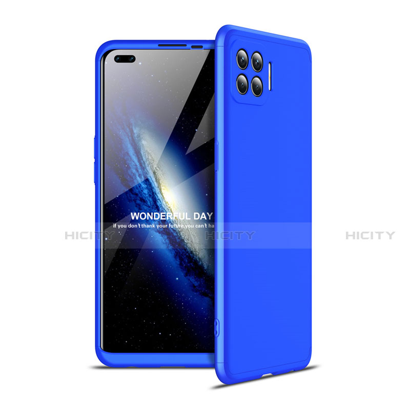 Coque Plastique Mat Protection Integrale 360 Degres Avant et Arriere Etui Housse pour Oppo A93 Bleu Plus