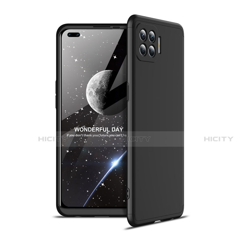 Coque Plastique Mat Protection Integrale 360 Degres Avant et Arriere Etui Housse pour Oppo A93 Noir Plus