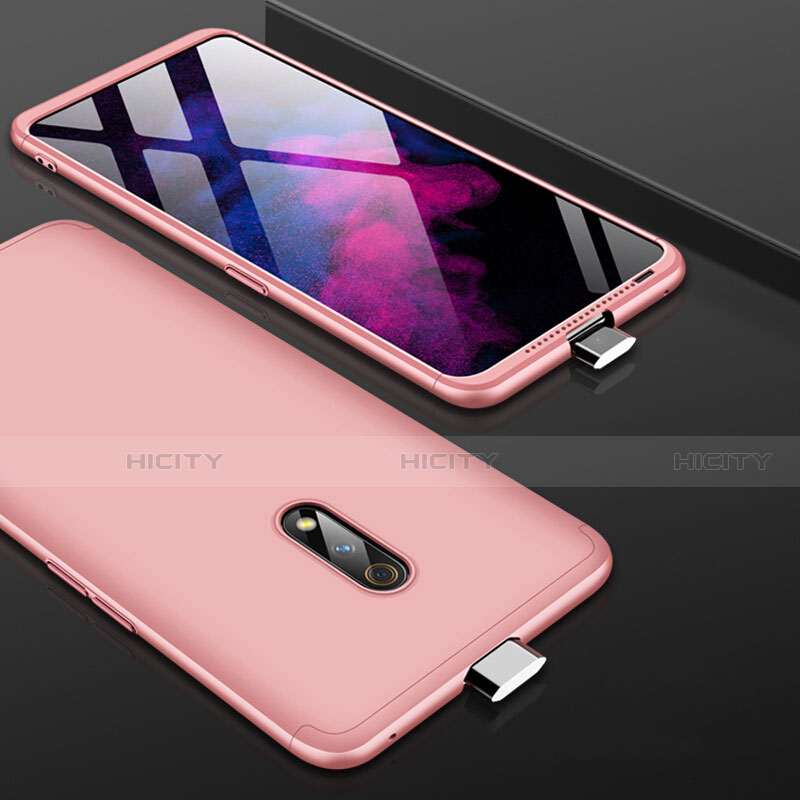 Coque Plastique Mat Protection Integrale 360 Degres Avant et Arriere Etui Housse pour Oppo K3 Or Rose Plus