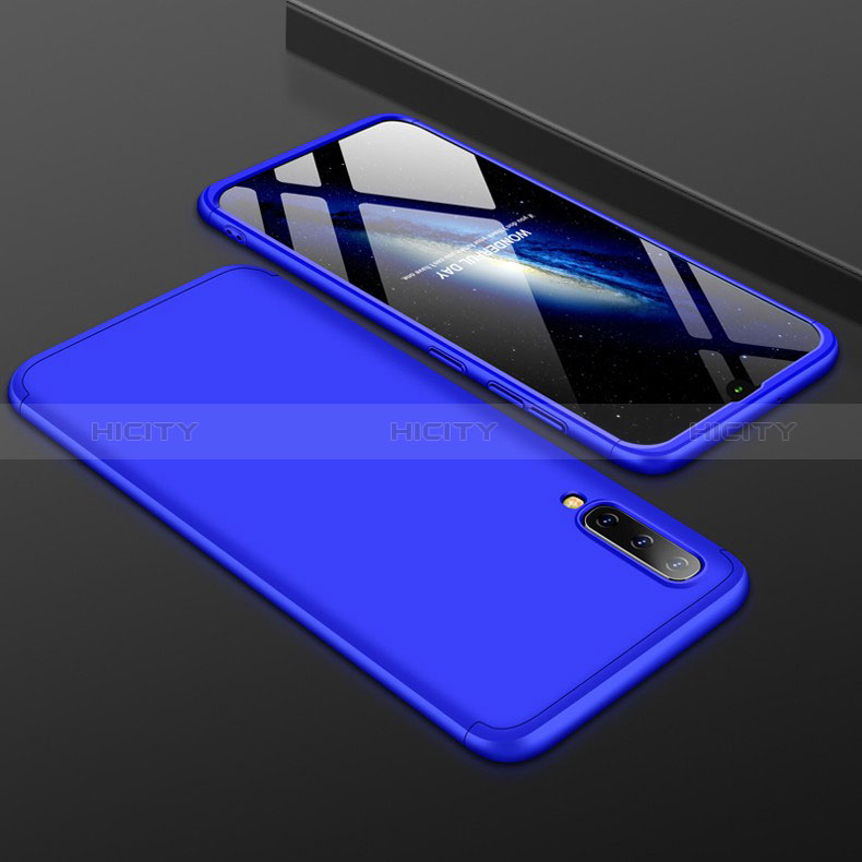 Coque Plastique Mat Protection Integrale 360 Degres Avant et Arriere Etui Housse pour Samsung Galaxy A50S Bleu Plus