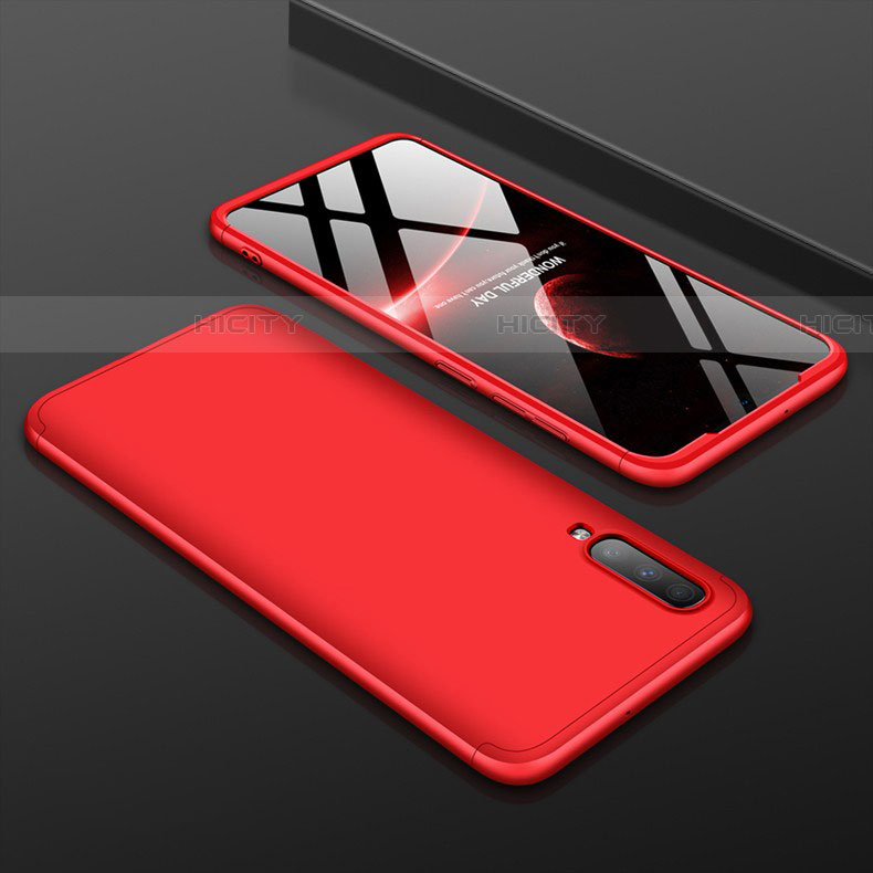 Coque Plastique Mat Protection Integrale 360 Degres Avant et Arriere Etui Housse pour Samsung Galaxy A70S Rouge Plus