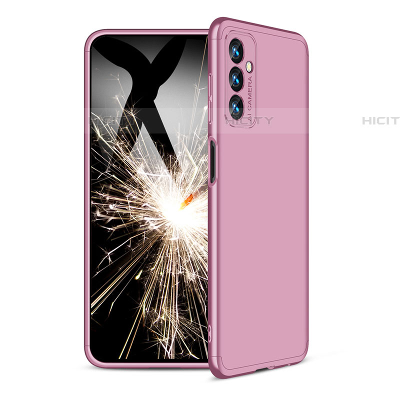 Coque Plastique Mat Protection Integrale 360 Degres Avant et Arriere Etui Housse pour Samsung Galaxy F13 4G Or Rose Plus