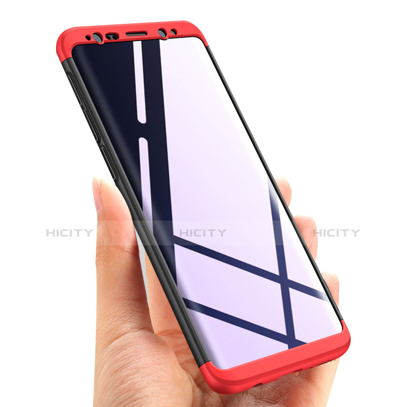 Coque Plastique Mat Protection Integrale 360 Degres Avant et Arriere Etui Housse pour Samsung Galaxy S9 Plus