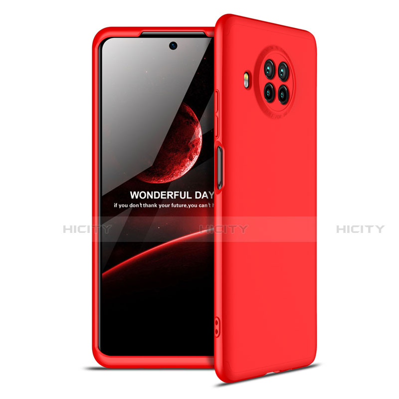 Coque Plastique Mat Protection Integrale 360 Degres Avant et Arriere Etui Housse pour Xiaomi Mi 10i 5G Rouge Plus