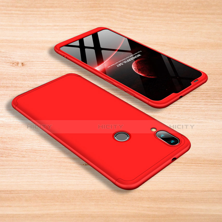 Coque Plastique Mat Protection Integrale 360 Degres Avant et Arriere Etui Housse pour Xiaomi Mi Play 4G Rouge Plus