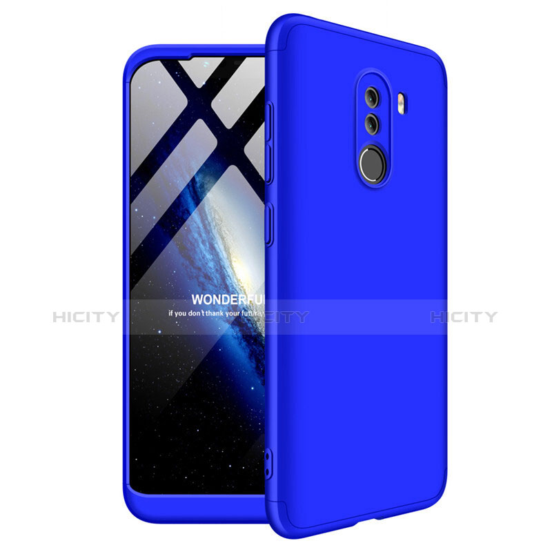 Coque Plastique Mat Protection Integrale 360 Degres Avant et Arriere Etui Housse pour Xiaomi Pocophone F1 Plus