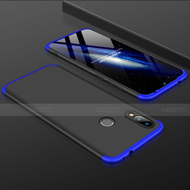 Coque Plastique Mat Protection Integrale 360 Degres Avant et Arriere Etui Housse pour Xiaomi Redmi 7 Bleu et Noir Plus