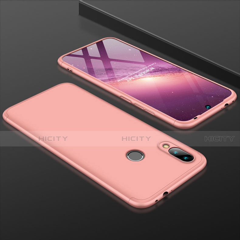 Coque Plastique Mat Protection Integrale 360 Degres Avant et Arriere Etui Housse pour Xiaomi Redmi 7 Or Rose Plus