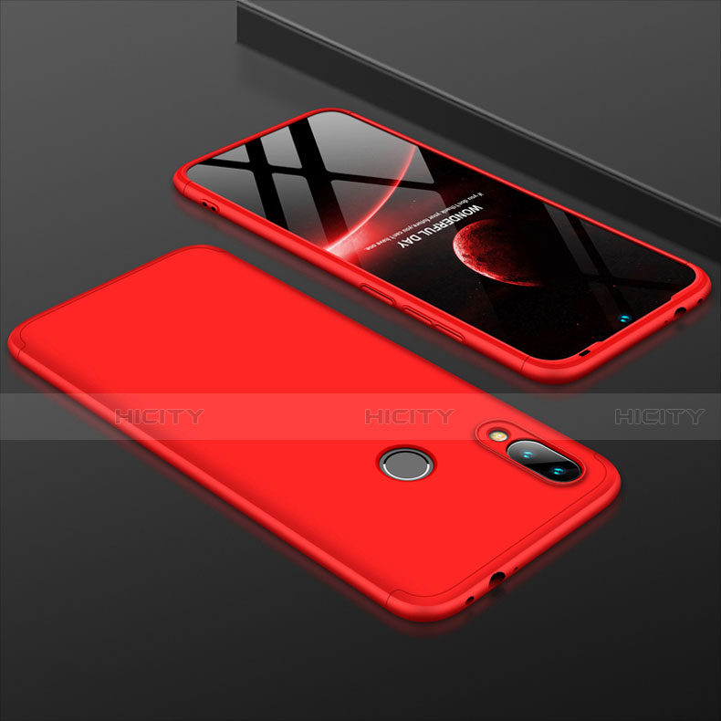 Coque Plastique Mat Protection Integrale 360 Degres Avant et Arriere Etui Housse pour Xiaomi Redmi 7 Rouge Plus