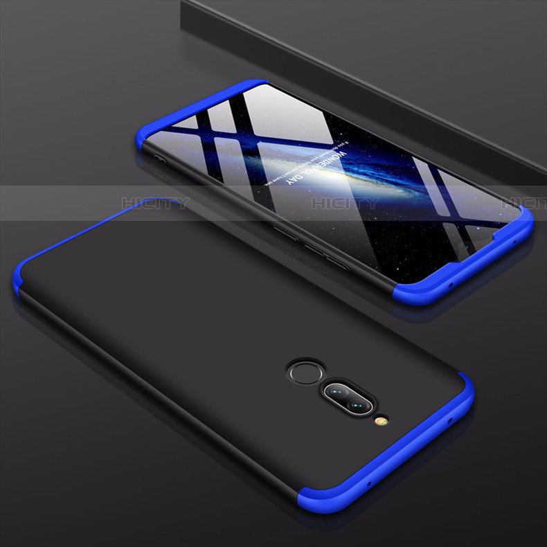 Coque Plastique Mat Protection Integrale 360 Degres Avant et Arriere Etui Housse pour Xiaomi Redmi 8 Bleu et Noir Plus