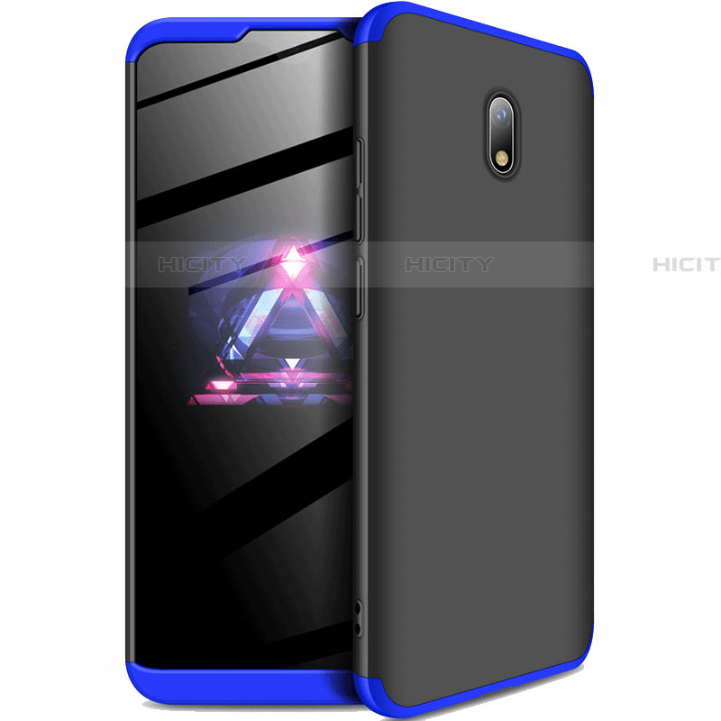 Coque Plastique Mat Protection Integrale 360 Degres Avant et Arriere Etui Housse pour Xiaomi Redmi 8A Bleu et Noir Plus