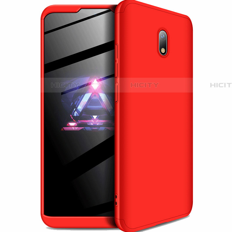 Coque Plastique Mat Protection Integrale 360 Degres Avant et Arriere Etui Housse pour Xiaomi Redmi 8A Rouge Plus