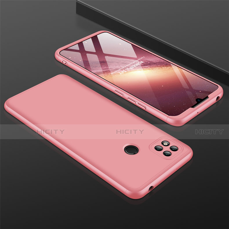 Coque Plastique Mat Protection Integrale 360 Degres Avant et Arriere Etui Housse pour Xiaomi Redmi 9C NFC Or Rose Plus