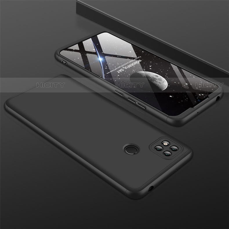 Coque Plastique Mat Protection Integrale 360 Degres Avant et Arriere Etui Housse pour Xiaomi Redmi 9C Noir Plus