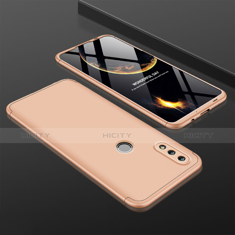 Coque Plastique Mat Protection Integrale 360 Degres Avant et Arriere Etui Housse Q01 pour Huawei Honor 10 Lite Or Plus