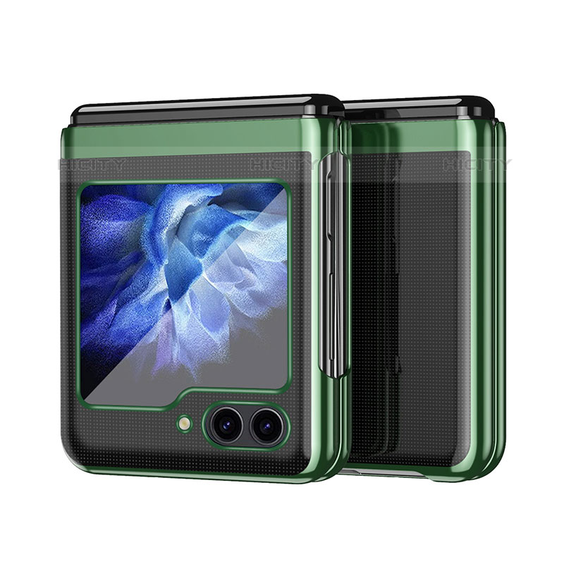 Coque Plastique Mat Protection Integrale 360 Degres Avant et Arriere Etui Housse QH2 pour Samsung Galaxy Z Flip5 5G Plus