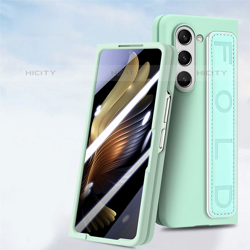 Coque Plastique Mat Protection Integrale 360 Degres Avant et Arriere Etui Housse SD3 pour Samsung Galaxy Z Fold5 5G Pastel Vert Plus