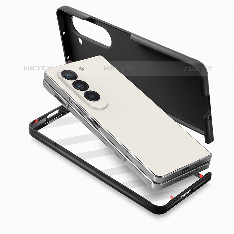 Coque Plastique Mat Protection Integrale 360 Degres Avant et Arriere Etui Housse SD3 pour Samsung Galaxy Z Fold5 5G Plus