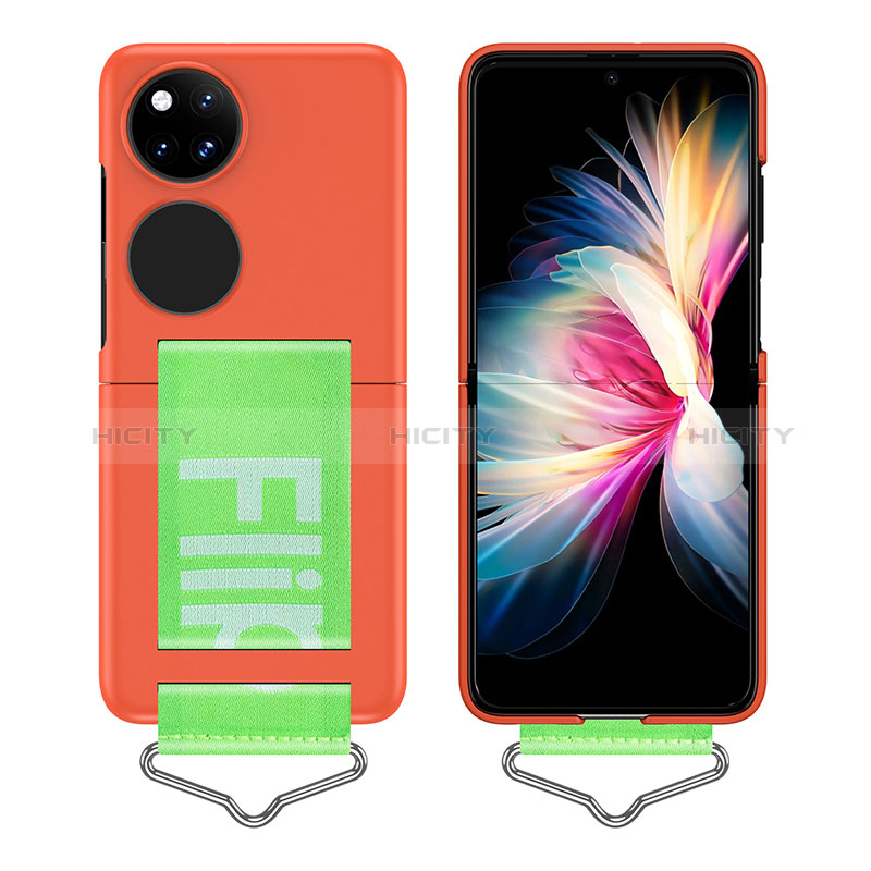 Coque Plastique Mat Protection Integrale 360 Degres Avant et Arriere Etui Housse Z01L pour Huawei Pocket S Orange Plus