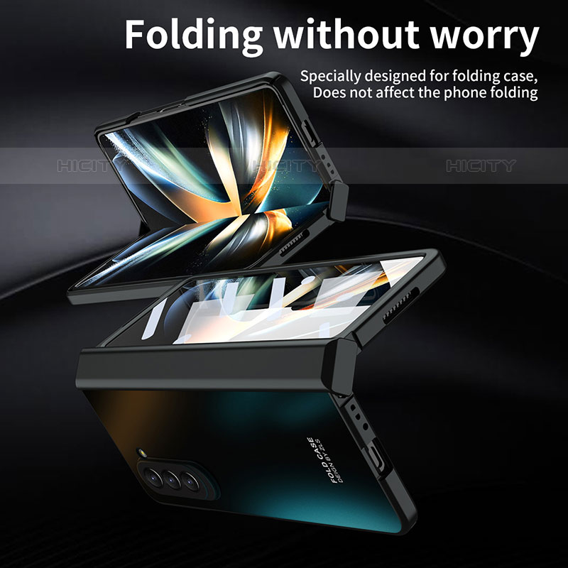 Coque Plastique Mat Protection Integrale 360 Degres Avant et Arriere Etui Housse Z01L pour Samsung Galaxy Z Fold5 5G Plus