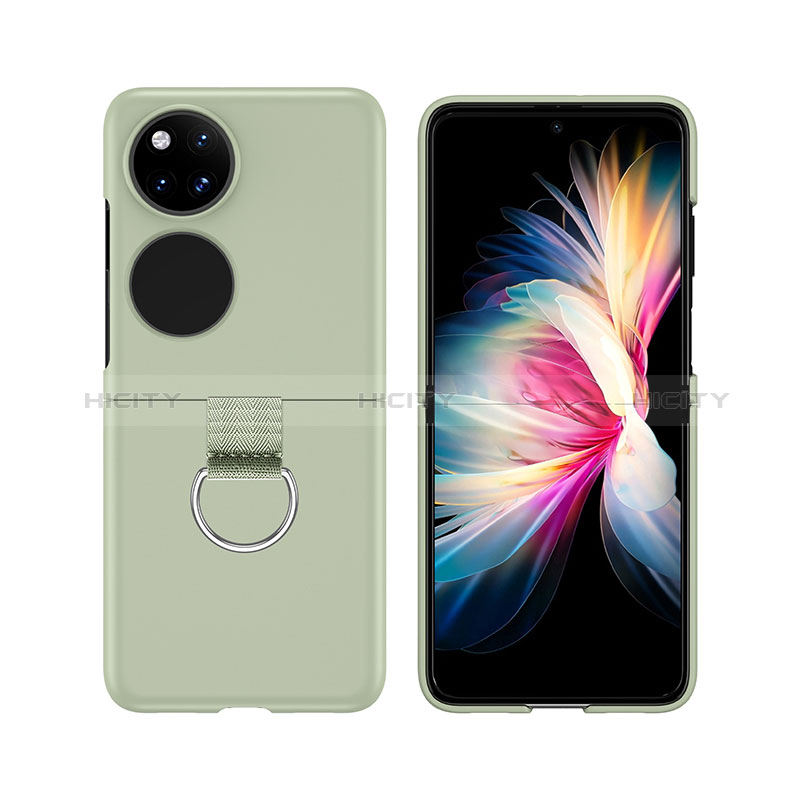 Coque Plastique Mat Protection Integrale 360 Degres Avant et Arriere Etui Housse Z02L pour Huawei P50 Pocket Vert Plus