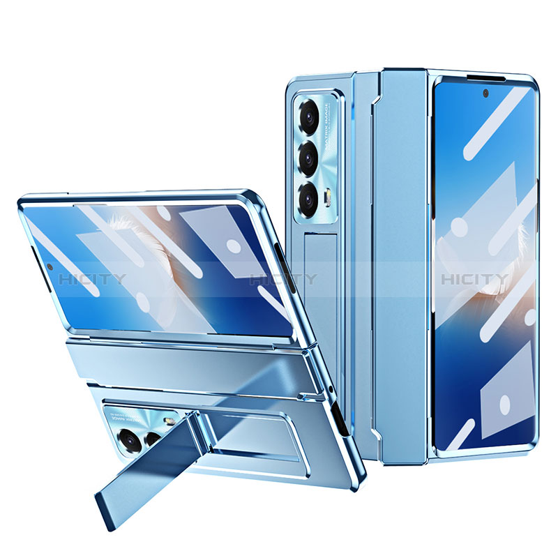 Coque Plastique Mat Protection Integrale 360 Degres Avant et Arriere Etui Housse ZL1 pour Huawei Honor Magic Vs2 5G Bleu Plus