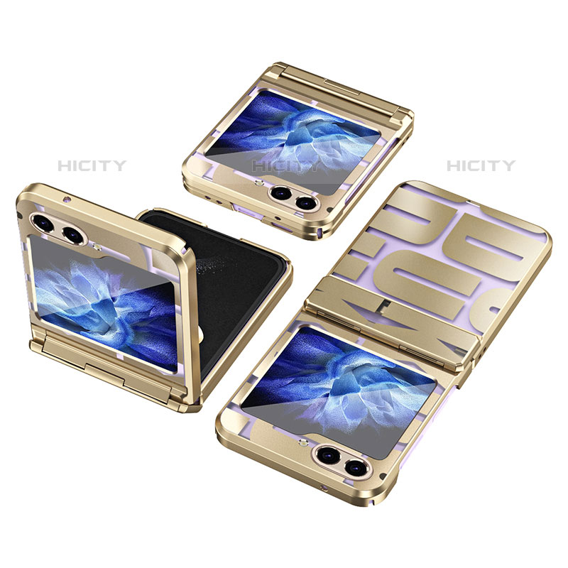 Coque Plastique Mat Protection Integrale 360 Degres Avant et Arriere Etui Housse ZL1 pour Samsung Galaxy Z Flip5 5G Plus