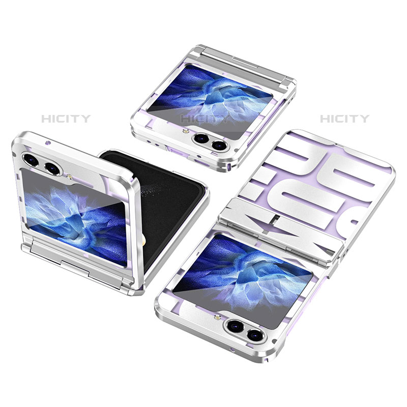 Coque Plastique Mat Protection Integrale 360 Degres Avant et Arriere Etui Housse ZL1 pour Samsung Galaxy Z Flip5 5G Plus