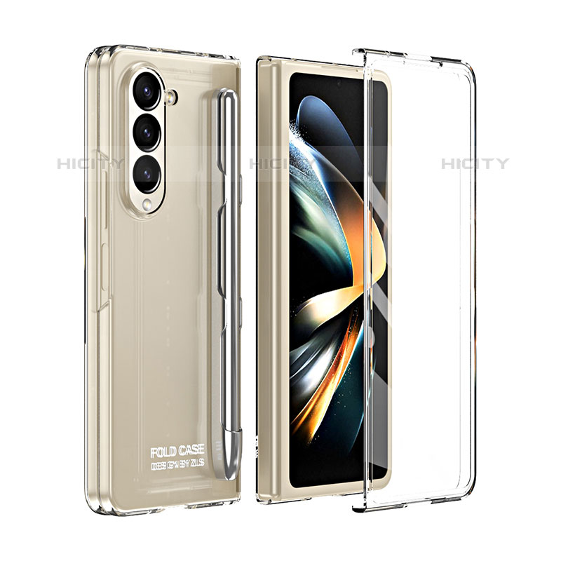 Coque Plastique Mat Protection Integrale 360 Degres Avant et Arriere Etui Housse ZL1 pour Samsung Galaxy Z Fold5 5G Clair Plus