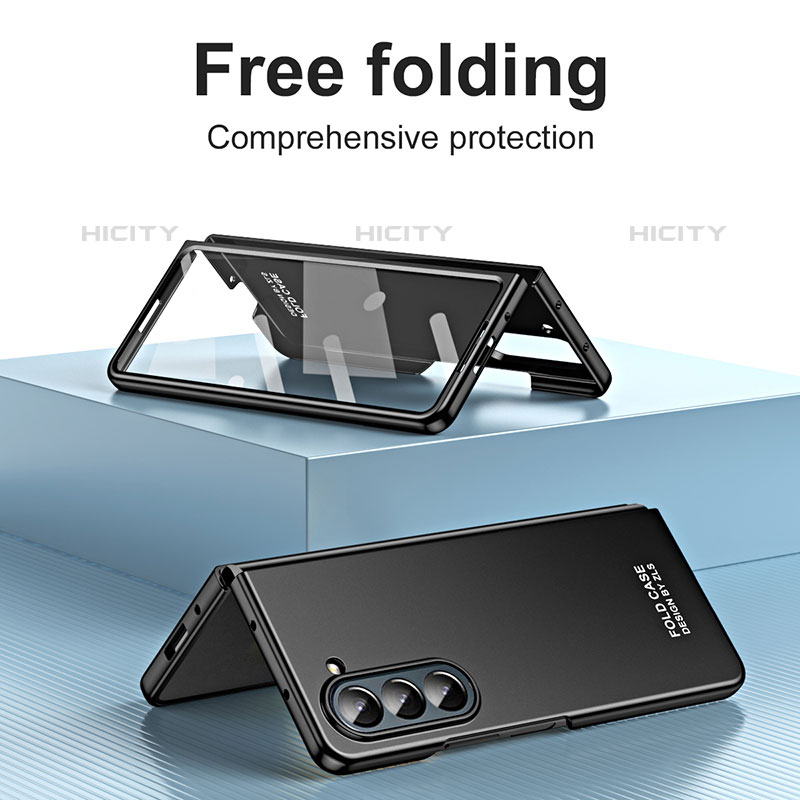 Coque Plastique Mat Protection Integrale 360 Degres Avant et Arriere Etui Housse ZL1 pour Samsung Galaxy Z Fold5 5G Plus