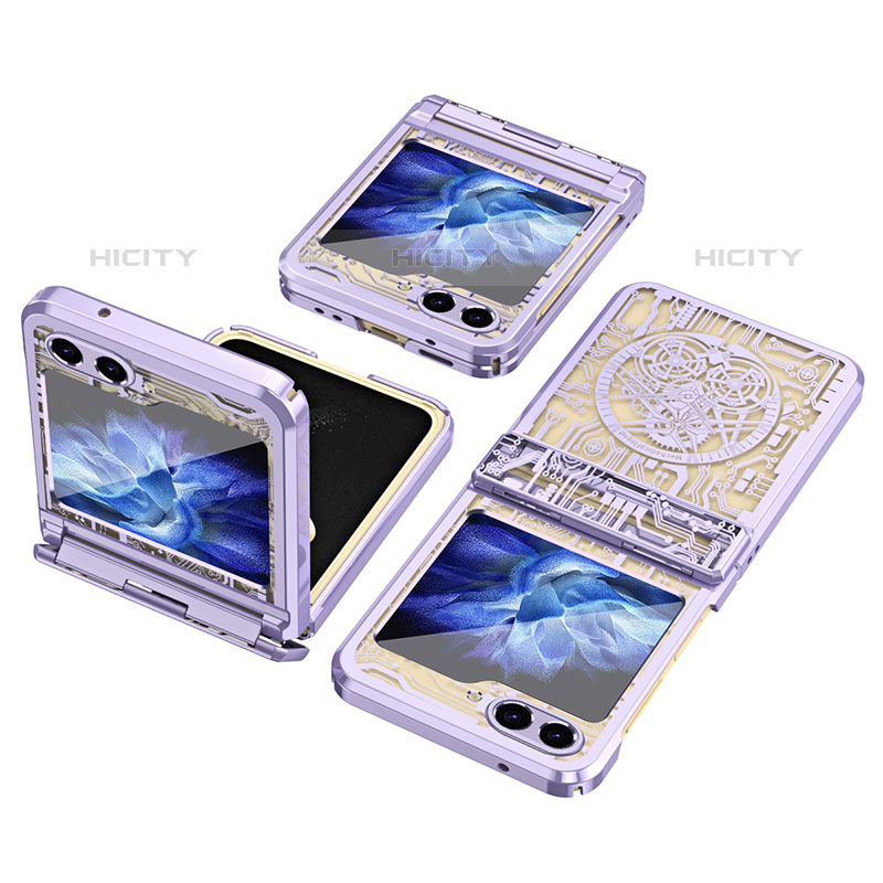 Coque Plastique Mat Protection Integrale 360 Degres Avant et Arriere Etui Housse ZL3 pour Samsung Galaxy Z Flip5 5G Plus