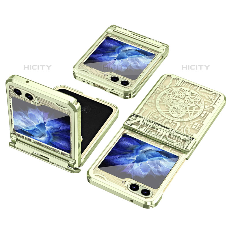 Coque Plastique Mat Protection Integrale 360 Degres Avant et Arriere Etui Housse ZL3 pour Samsung Galaxy Z Flip5 5G Plus