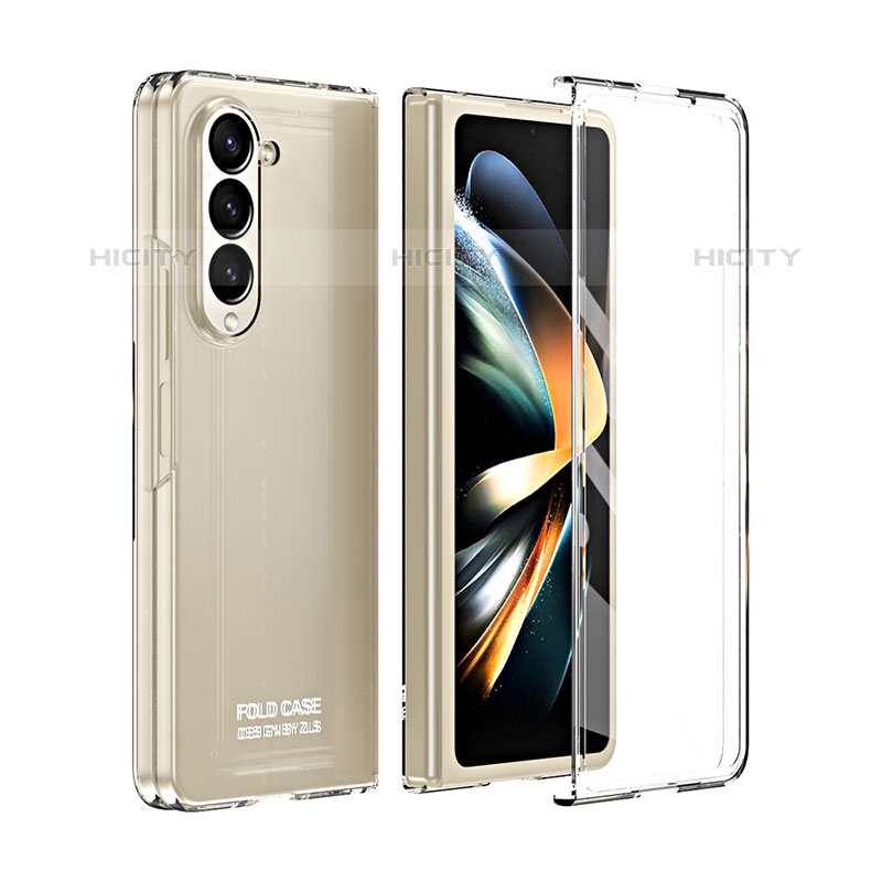 Coque Plastique Mat Protection Integrale 360 Degres Avant et Arriere Etui Housse ZL4 pour Samsung Galaxy Z Fold5 5G Clair Plus