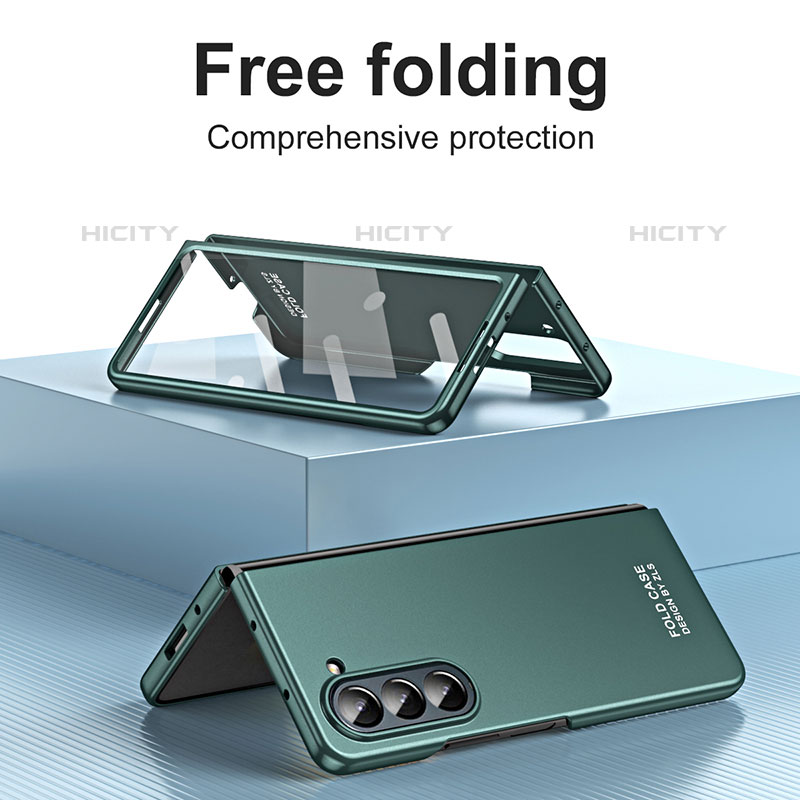 Coque Plastique Mat Protection Integrale 360 Degres Avant et Arriere Etui Housse ZL4 pour Samsung Galaxy Z Fold5 5G Plus